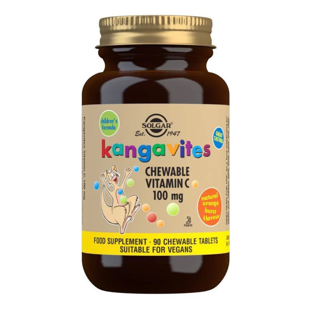 Solgar Kangavites Chewable Vitamin C Orange Burst 90 chewtabs image 0